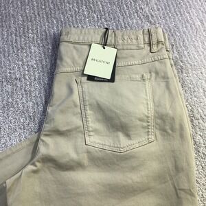 Bugatchi Regular Fit Comfort Stretch 5 Pocket Casual Pant Sand Size 36 x 32 NWT